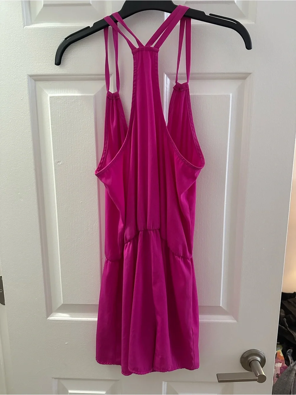 Bright Magenta Strappy Romper